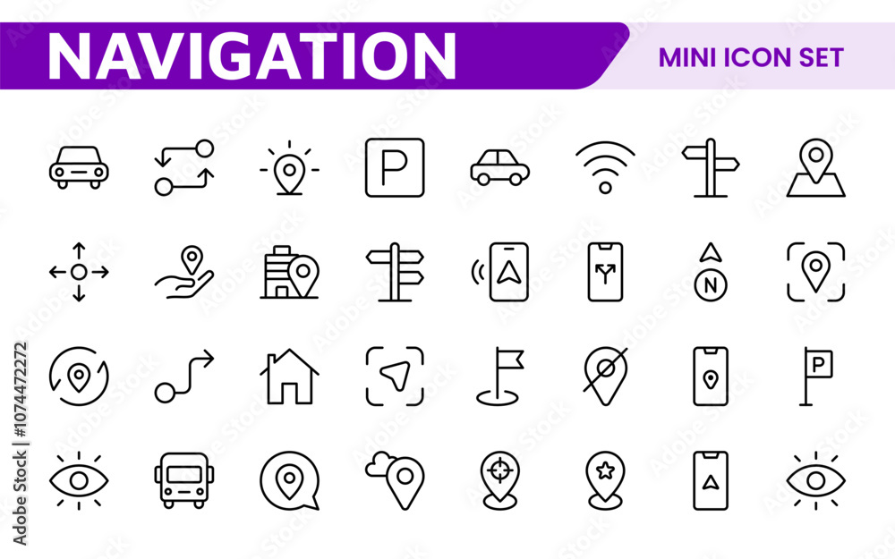 Maps Icon Set. Versatile and visually appealing icons for navigation, location services, and travel apps, designed to enhance user experience and make exploring the world more intuitive and enjoyable. Maps Icon Set. Versatile and visually appealing icons for navigation, location services, and travel apps, designed to enhance user experience and make exploring the world more intuitive and enjoyable.