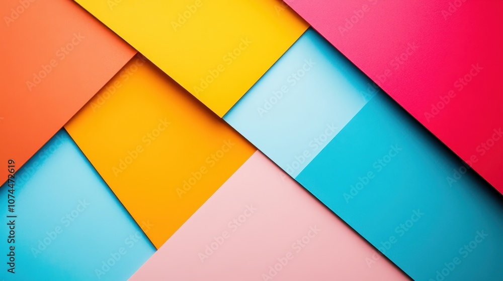 Abstract Geometric Pattern with Vibrant Colors Abstract Geometric Pattern with Vibrant Colors