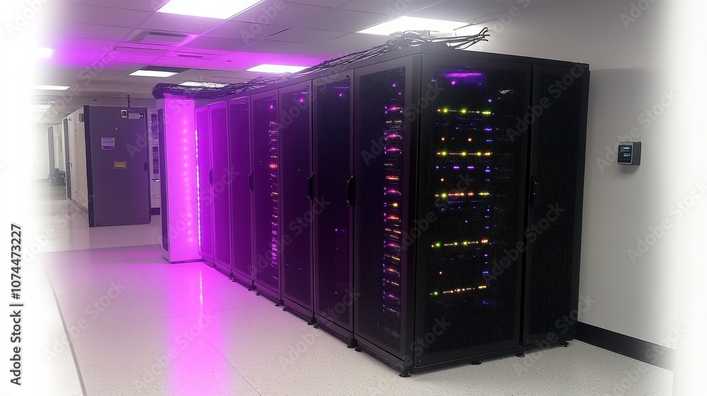 Illuminated Server Racks in a Data Center Environment Illuminated Server Racks in a Data Center Environment