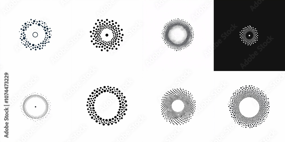 A minimalist logo showcasing a circular pattern of diverse-sized dots, representing connection and interaction, set against a clean backdrop. A minimalist logo showcasing a circular pattern of diverse-sized dots, representing connection and interaction, set against a clean backdrop.