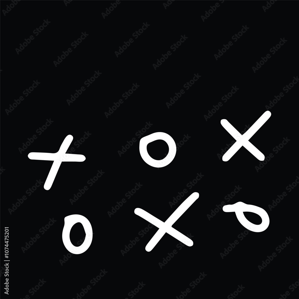 Obraz premium hand drawing abstrad=ct and arrow doodles element stock popular simple design