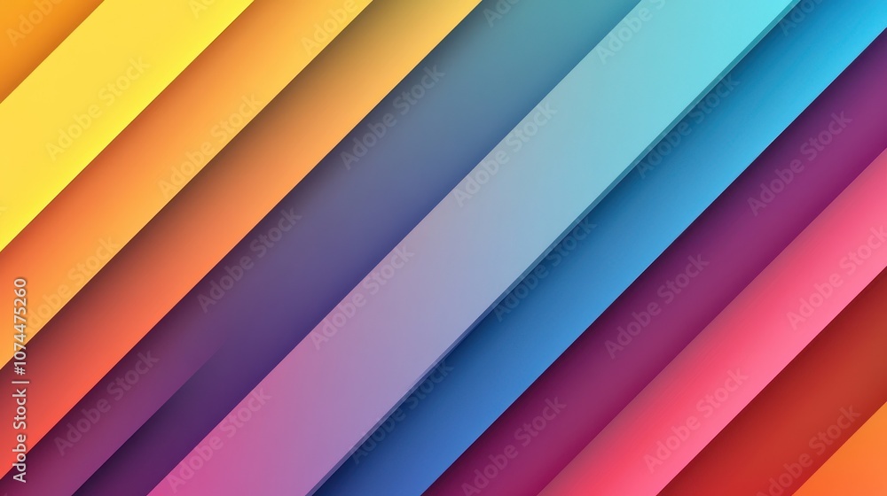 Abstract Diagonal Gradient Stripes in Warm and Cool Colors Abstract Diagonal Gradient Stripes in Warm and Cool Colors