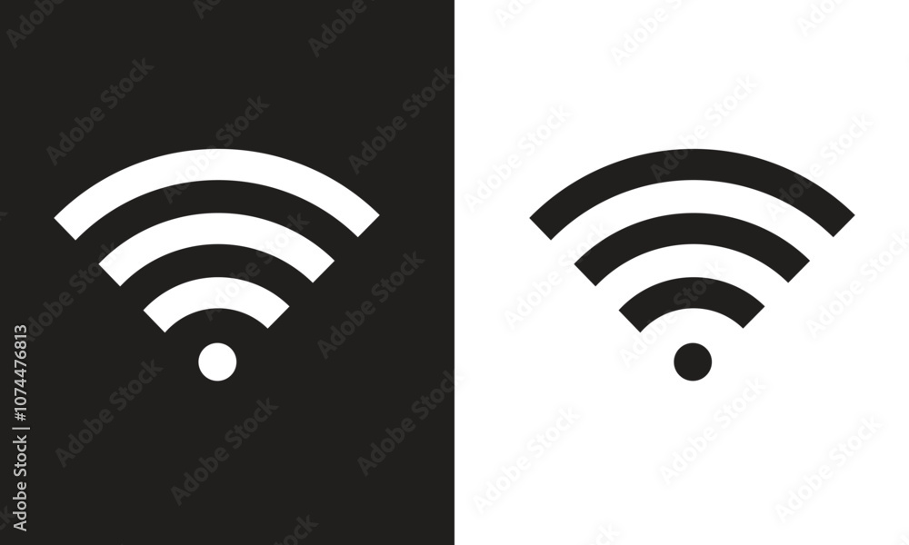 wifi icon. Wi-Fi network connection symbol. vector illustration. wifi icon. Wi-Fi network connection symbol. vector illustration.
