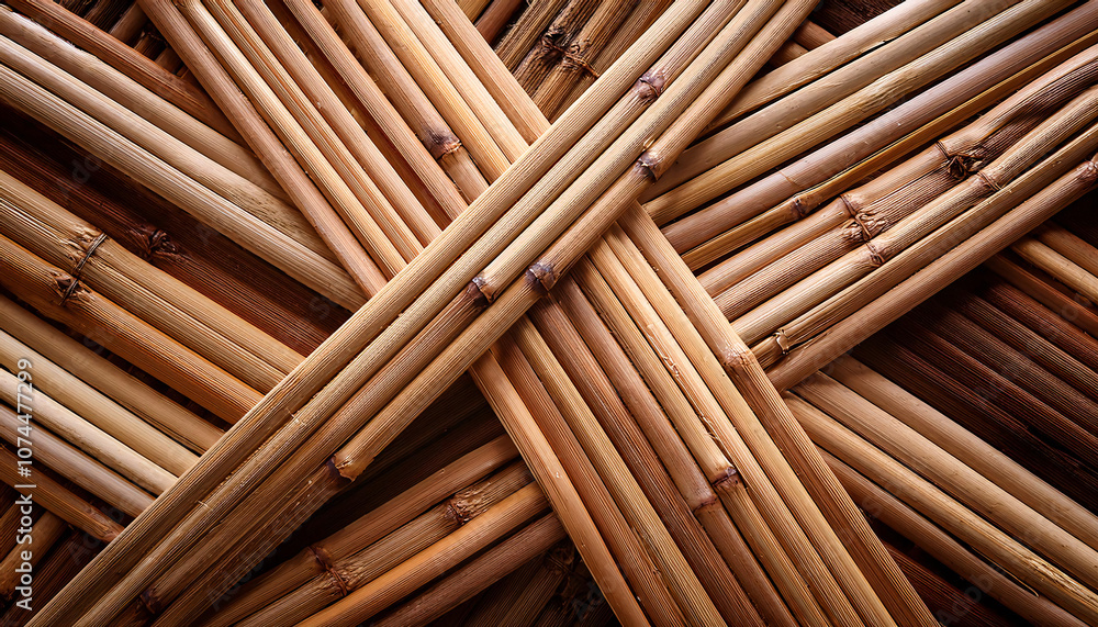 Crossed Pattern of Interwoven Sticks for a Rustic Look Crossed Pattern of Interwoven Sticks for a Rustic Look