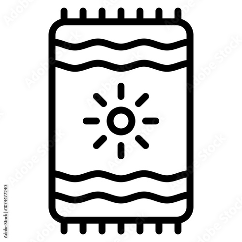 Beach Towel Icon