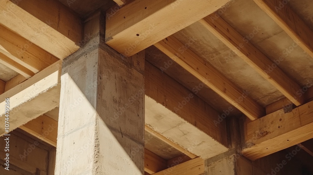 Rustic Wood and Concrete Beams in a Stunning Interior Design Rustic Wood and Concrete Beams in a Stunning Interior Design