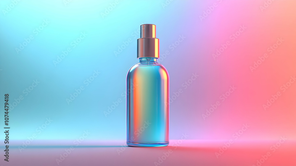 Glass Bottle Product Mockup - 3D Render Glass Bottle Product Mockup - 3D Render