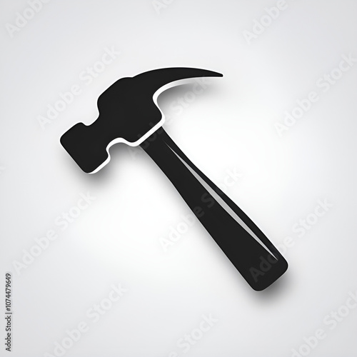 Wallpaper Mural Vector silhouette image of a hammer icon  Torontodigital.ca