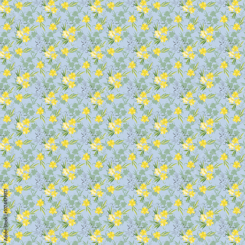 12 Seamless Pattern Set, Watercolor Flowers, Scrapbook Paper, Flowers, Fabric, Beautiful Backgrounds, Pastel Colors