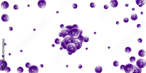 Zinc round capsules scattered randomly.