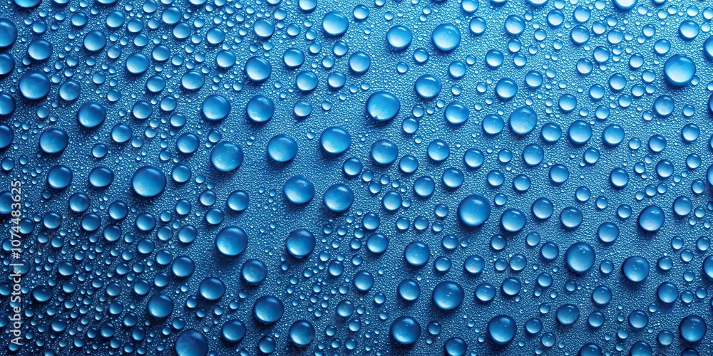 abstract texture of water droplets against a blue background abstract texture of water droplets against a blue background