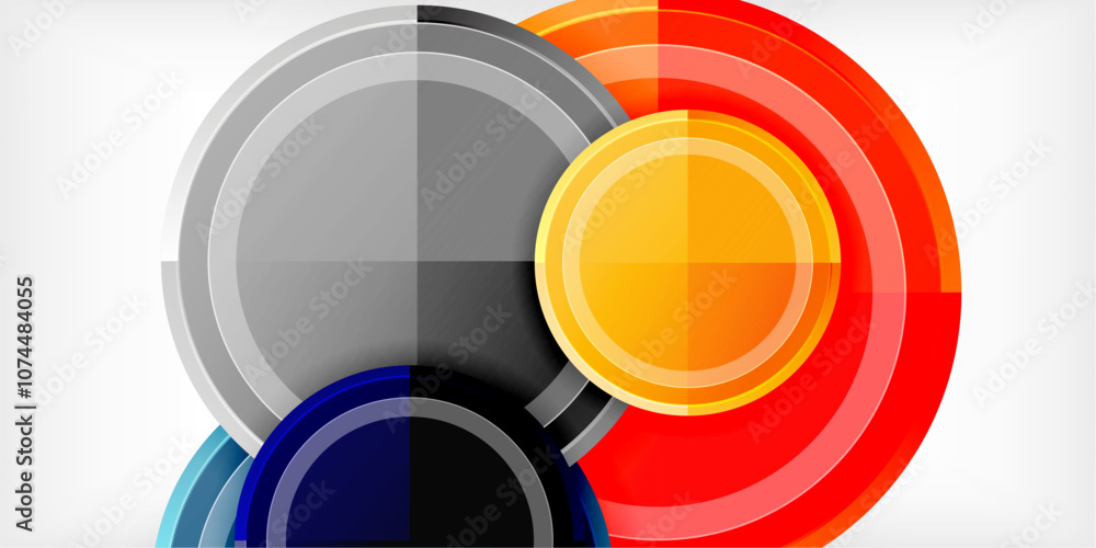 Minimal geometric abstract background. Circle triangle design Minimal geometric abstract background. Circle triangle design