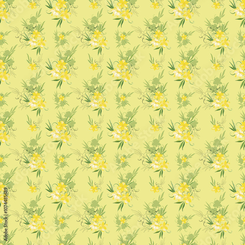 12 Seamless Pattern Set, Watercolor Flowers, Scrapbook Paper, Flowers, Fabric, Beautiful Backgrounds, Pastel Colors