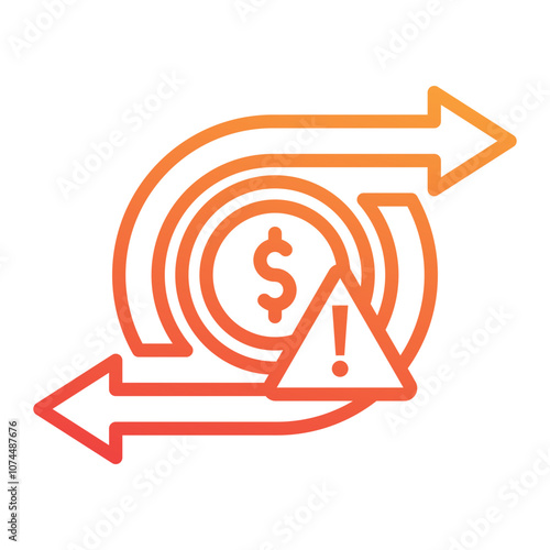 Currency Devaluation Icon