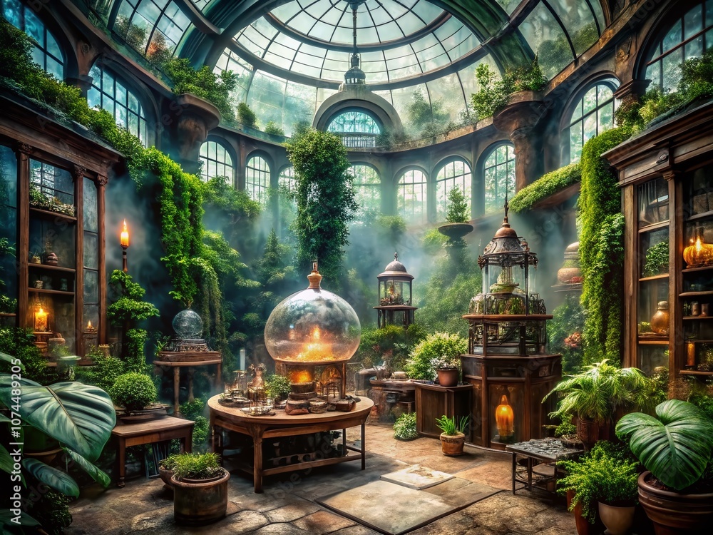 Enigmatic Alchemical Architecture: Mystical Structures that Blend Science and Magic in a Captivating Urban Landscape with Elements of Nature and Mystery Enigmatic Alchemical Architecture: Mystical Structures that Blend Science and Magic in a Captivating Urban Landscape with Elements of Nature and Mystery