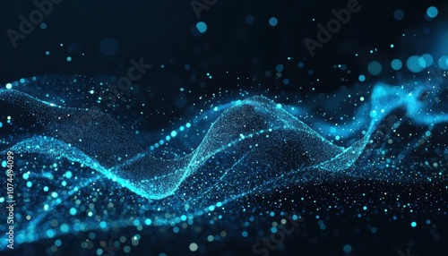 Wallpaper Mural Blue Abstract Wave. Torontodigital.ca