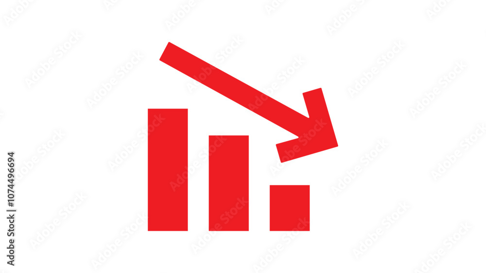 down arrow graph icon down arrow graph icon