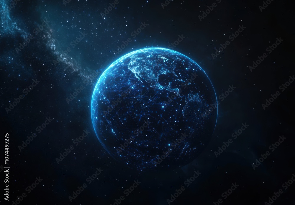 Obraz premium Global Network.