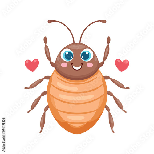 Lice Insect Bug Animal Animation Kawaii Character Pest
