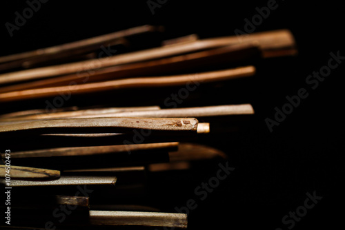 Macro of a broomstick