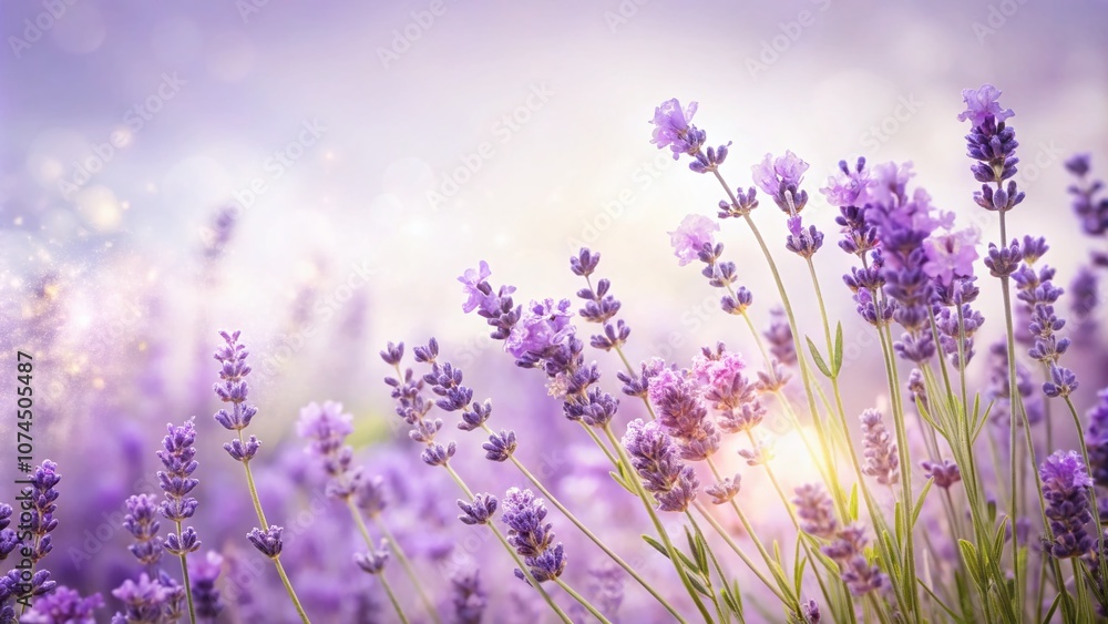 Low Light Photography of Lavender Flowers on a White Background Creating a Serene Floral Border - Perfect for Nature Lovers and Home Decor Enthusiasts Low Light Photography of Lavender Flowers on a White Background Creating a Serene Floral Border - Perfect for Nature Lovers and Home Decor Enthusiasts