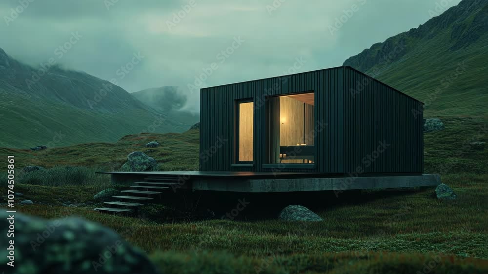mountain hut in the mountains mountain hut in the mountains
