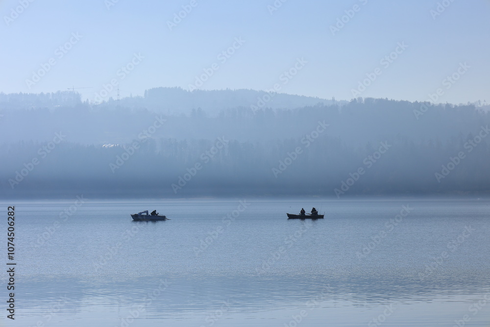 Blick auf den Greifensee im Schweizer Glatttal Blick auf den Greifensee im Schweizer Glatttal