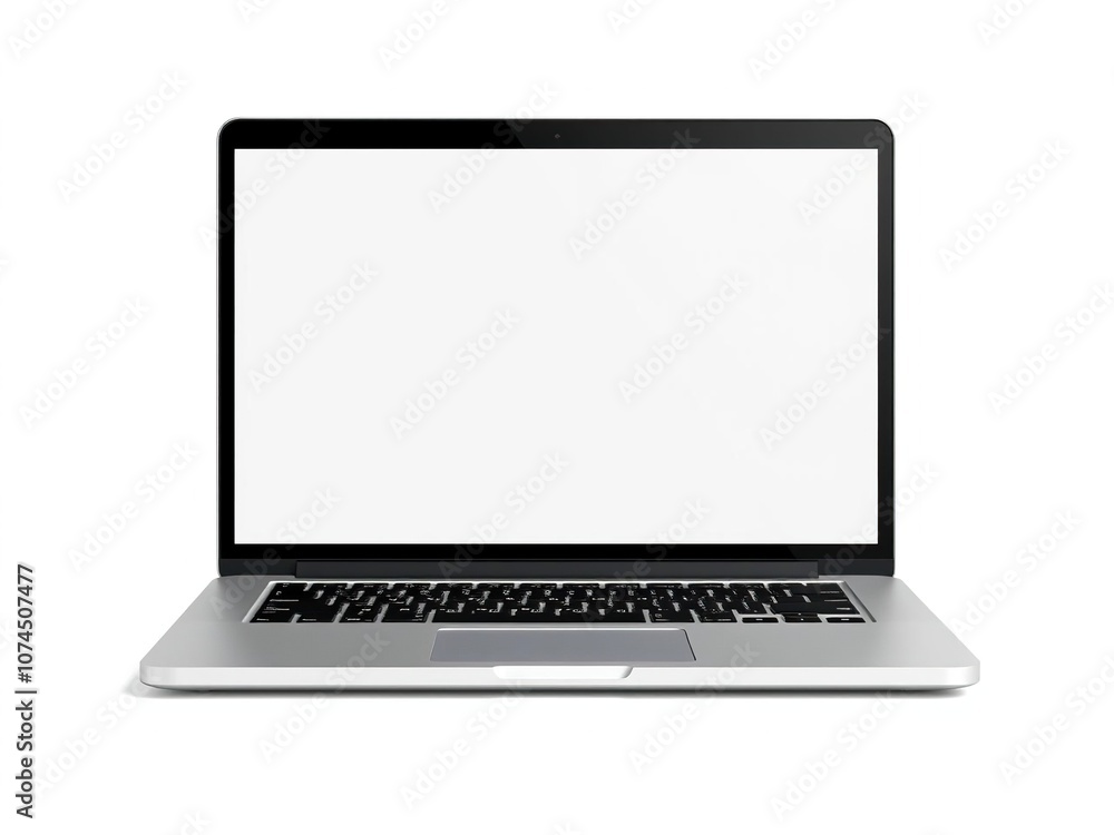 Laptop mock up with screen isolated on white background, display, mockup, technology Laptop mock up with screen isolated on white background, display, mockup, technology
