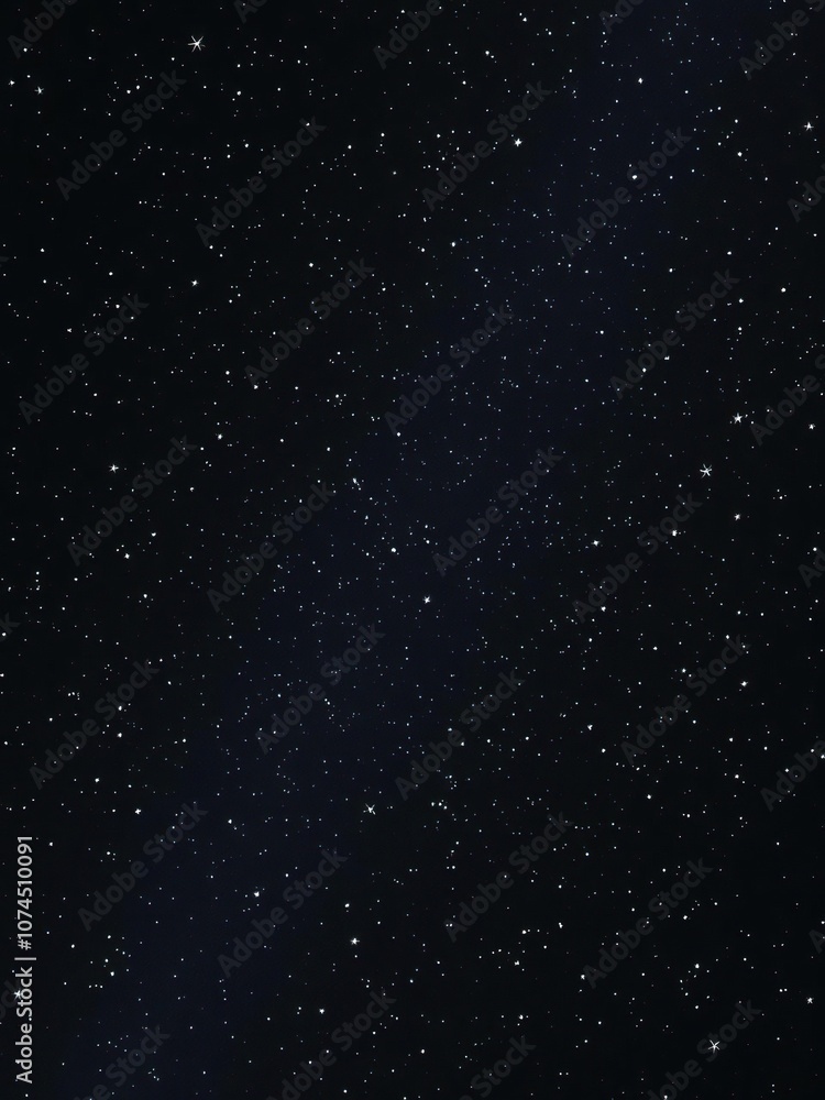 Obraz premium Night sky filled with sparkling stars on a deep black background, night-time, constellation