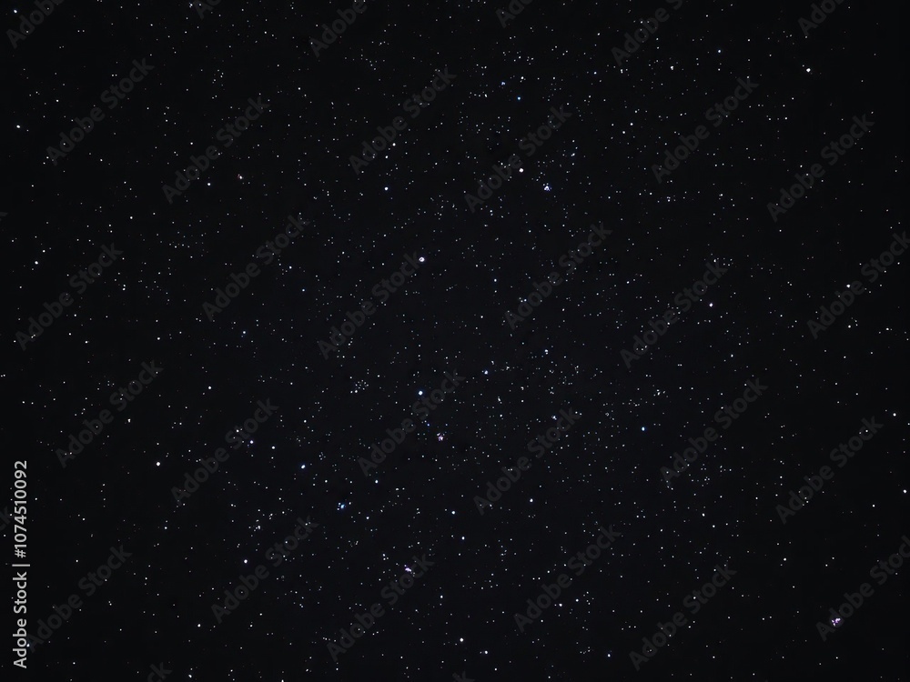 Fototapeta premium Night sky filled with sparkling stars over a dark background, astronomical, beauty, enchanting