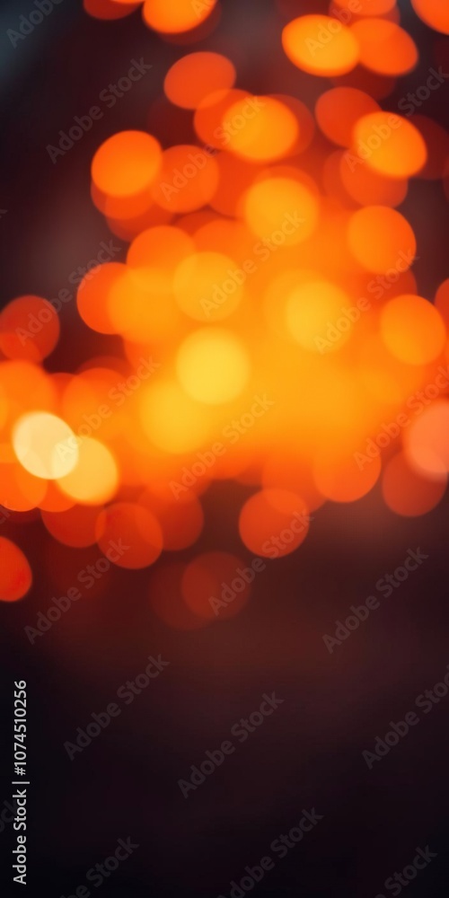Orange bokeh lights creating a soft and dreamy background, blurred, soft focus Orange bokeh lights creating a soft and dreamy background, blurred, soft focus