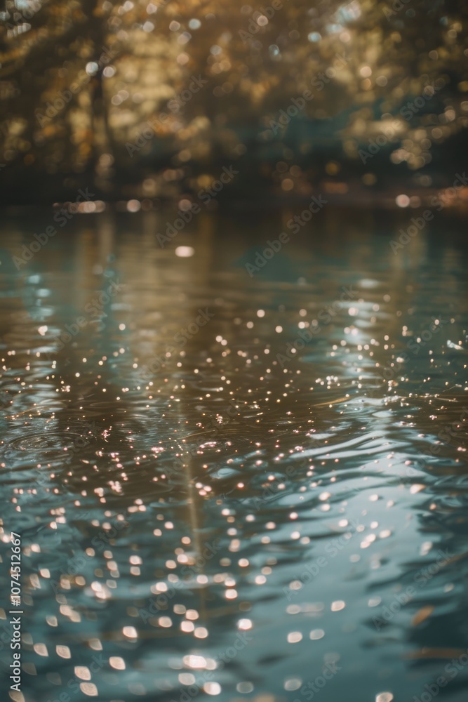 A serene lake scene with trees in the background, perfect for use in nature-inspired designs or as a calm backdrop A serene lake scene with trees in the background, perfect for use in nature-inspired designs or as a calm backdrop