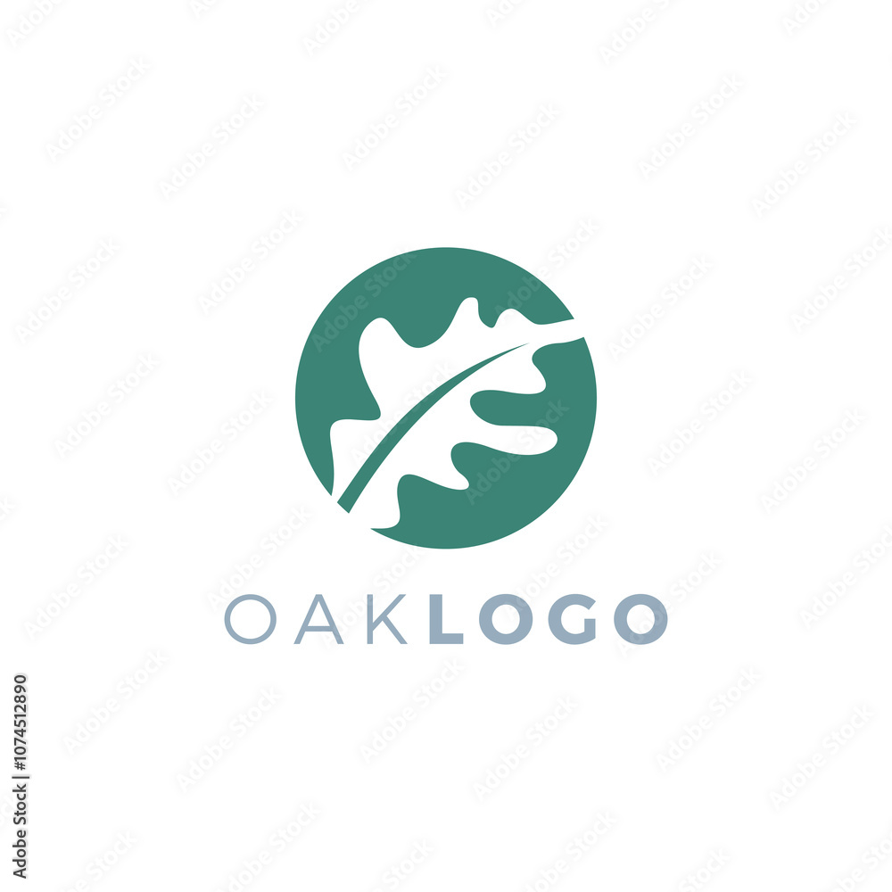 Oak Logo Vector Illustration. Oak Leaf Icon Oak Logo Vector Illustration. Oak Leaf Icon