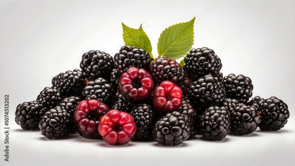 A blackberry pile isolated on a clear or white background, png A blackberry pile isolated on a clear or white background, png