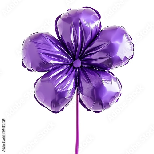 Balloon Flower isolated on a with a white background photo