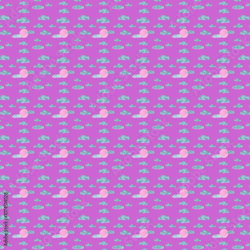 10 Seamless Pattern Set, Watercolor birds, Scrapbook Paper, pattern Fabric, Beautiful Backgrounds, White birds ,background of purple colors, birds fly
