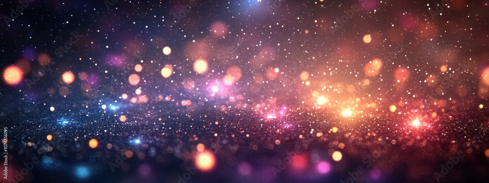 Futuristic technological background with waves and lights. Wallpaper with water and bokeh effect. Abstract background with a cosmic sky and stars. Futuristic wallpapers with unusual nebulae. Banner Futuristic technological background with waves and lights. Wallpaper with water and bokeh effect. Abstract background with a cosmic sky and stars. Futuristic wallpapers with unusual nebulae. Banner