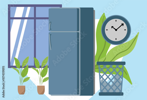 78 - Smart Fridge  Concept Illustration