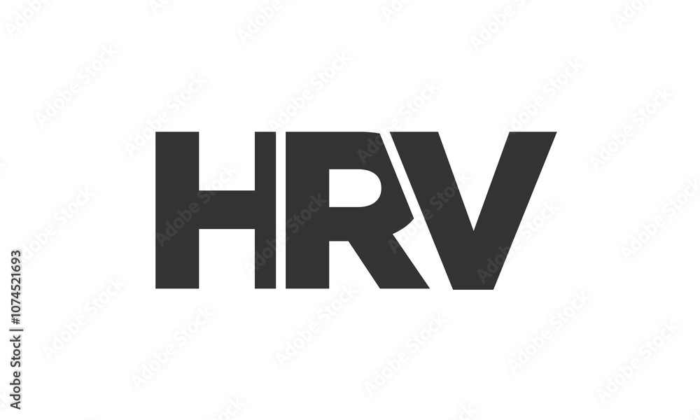 HRV logo design template with strong and modern bold text. Initial based vector logotype featuring simple and minimal typography. Trendy company identity. HRV logo design template with strong and modern bold text. Initial based vector logotype featuring simple and minimal typography. Trendy company identity.