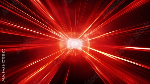Radial red light through the tunnel glowing in the darkness for print designs templates, Advertising materials, Email Newsletters, Header webs, e commerce signs retail shopping, advertisement business