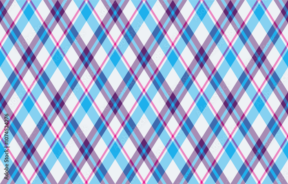 Argyle pattern of geometric rhombus. Harlequin check wallpaper design. Classic diamond shaped textile material for web background, print fabric clothing, sweater, wrapping paper, gift card, invitation Argyle pattern of geometric rhombus. Harlequin check wallpaper design. Classic diamond shaped textile material for web background, print fabric clothing, sweater, wrapping paper, gift card, invitation