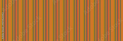 Oztec texture stripe lines, discount fabric pattern vertical. Bmooth vector textile seamless background in orange and cyan colors.