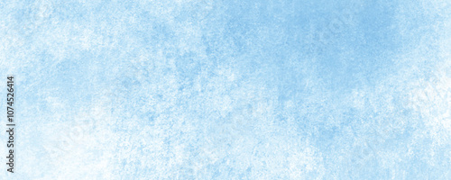 Subtle Watercolor Wash Background in Soft Blue and Turquoise with Gentle Blending and Cloudy Textured Finish
