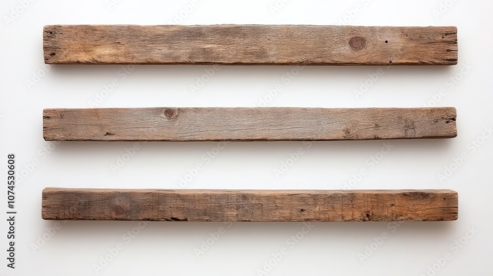 Three rustic wooden planks enhance your home decor Three rustic wooden planks enhance your home decor