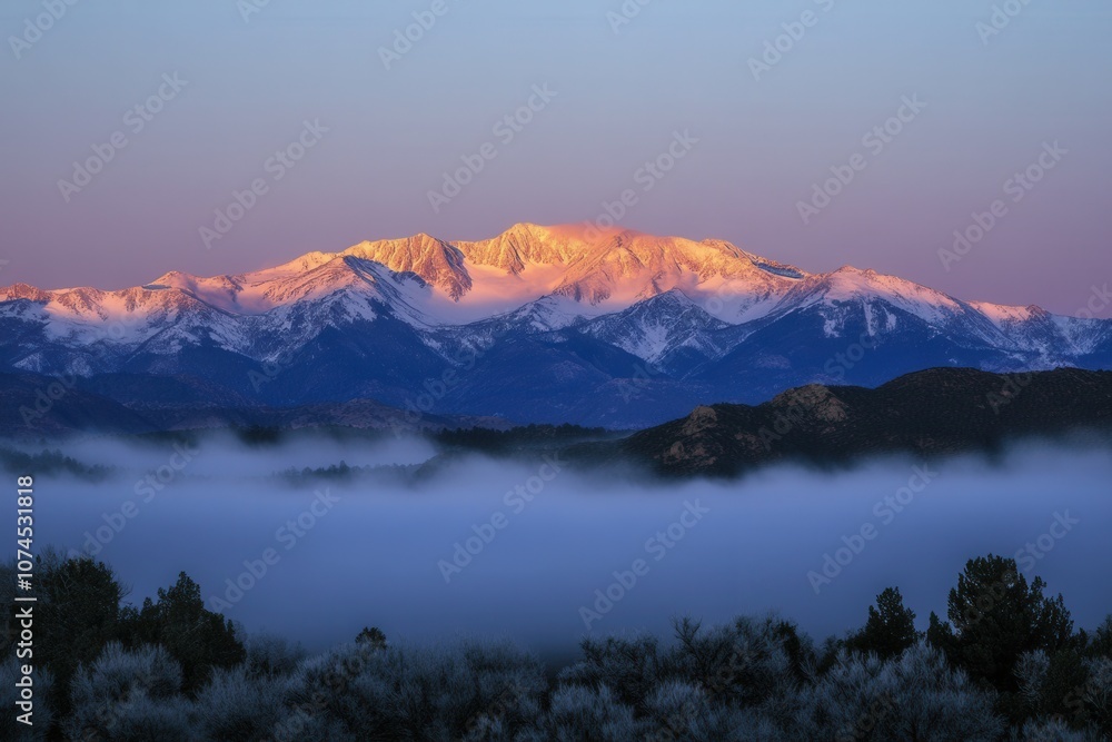 Mountain Peaks Above Fog Mountain Peaks Above Fog