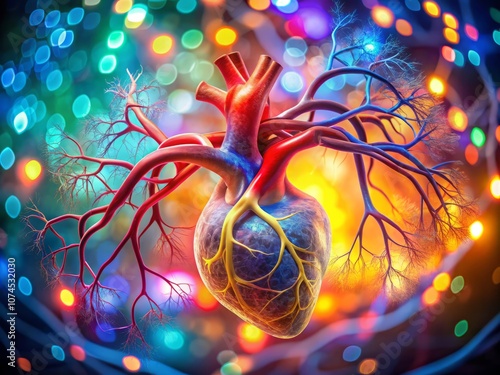 Detailed Coronary Angiogram of Left Coronary Artery Showcasing Abnormal Findings During Cardiac Catheterization with Enhanced Contrast Dye Imaging for Medical Analysis photo