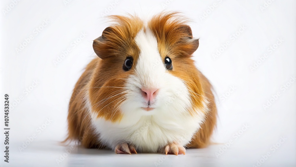 Minimalist Sheltie Guinea Pig Studio Photo Minimalist Sheltie Guinea Pig Studio Photo