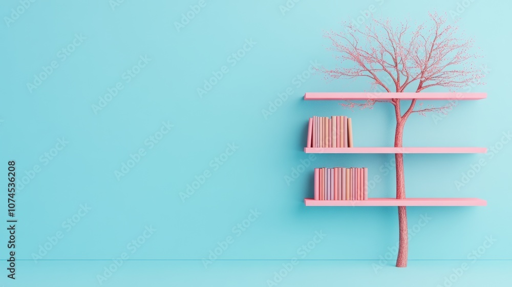 Create a stylish bookshelf design with a tree motif for your home Create a stylish bookshelf design with a tree motif for your home