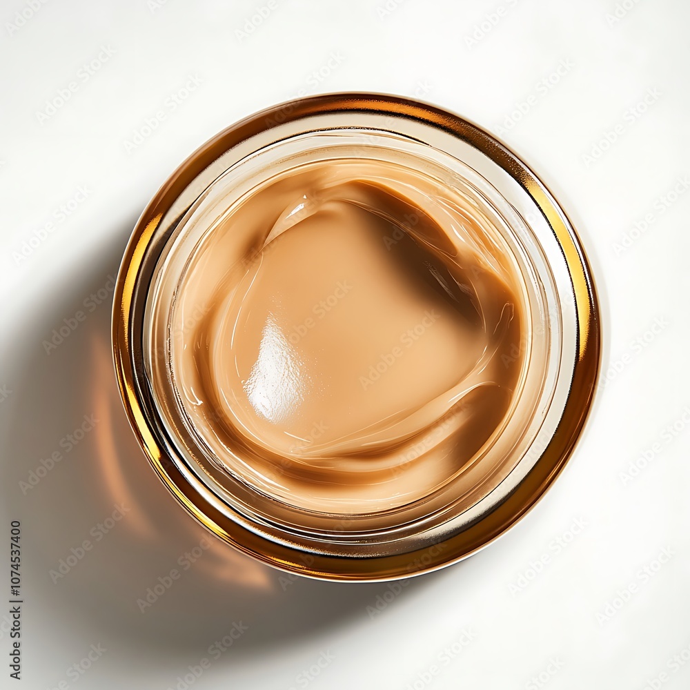 Beauty cream isolated on a white background, close up Beauty cream isolated on a white background, close up