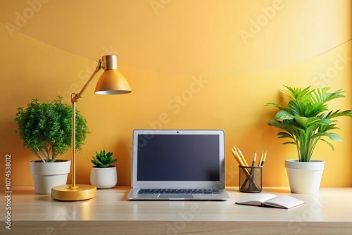Wallpaper Mural Sleek Modern Product Photography Featuring a Minimalist Desk Setup with Stylish Home Office Accessories and Elegant Lighting for Contemporary Workspaces Torontodigital.ca